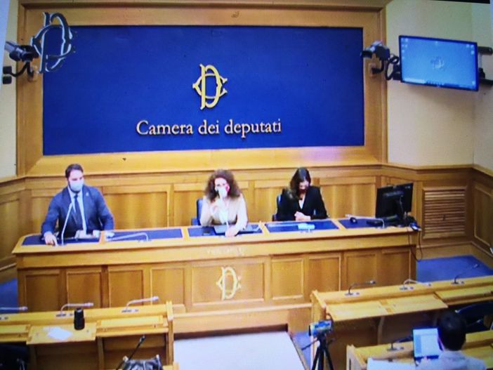 Gli esponenti di FdI Maurizio Marrone, Maria Teresa Bellucci ed Augusta Montaruli Gli esponenti di FdI Maurizio Marrone, Maria Teresa Bellucci ed Augusta Montaruli