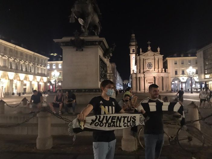 Juve Campione d’Italia: tra Covid e poco entusiasmo, la festa in centro è quasi deserta [VIDEO]