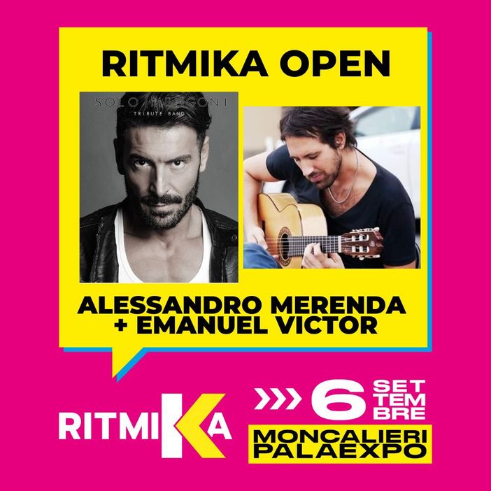Ritmika 2022: nella serata inaugurale il “Mengoni Tribute” con Alessandro Merenda ed Emanuel Victor Ritmika 2022: nella serata inaugurale il “Mengoni Tribute” con Alessandro Merenda ed Emanuel Victor