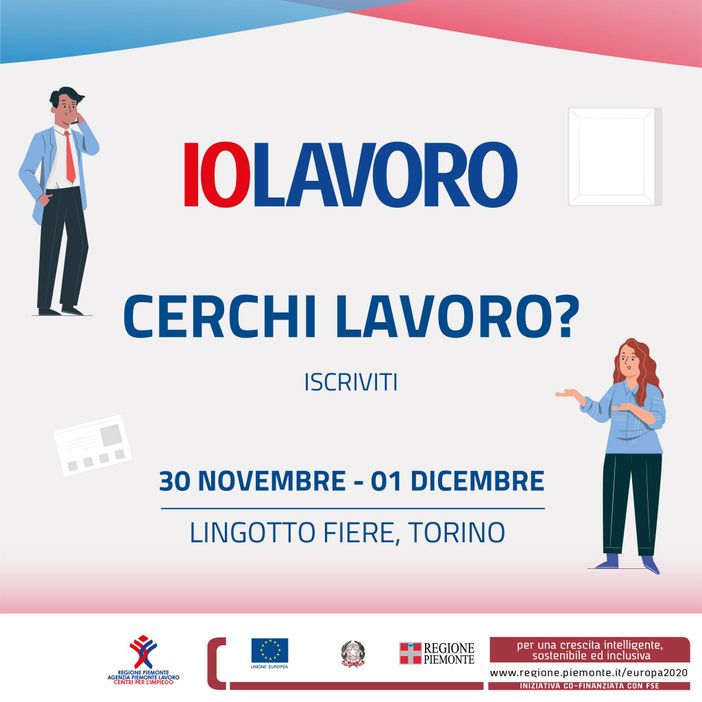 IoLavoro torna in presenza a Biella e Torino