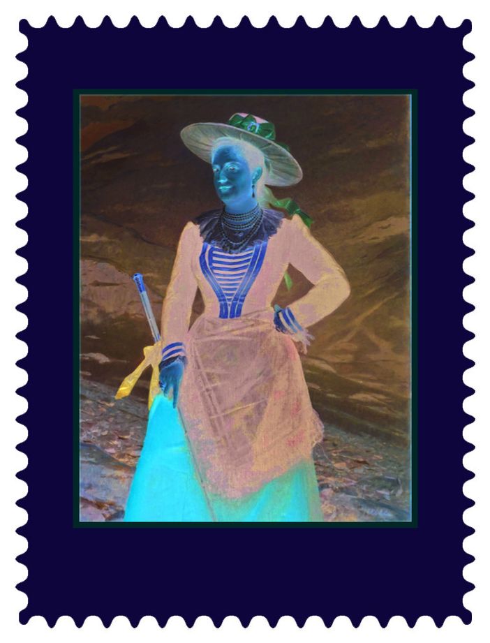 “Ritratto della Regina Margherita con costume tipico di Gressoney”