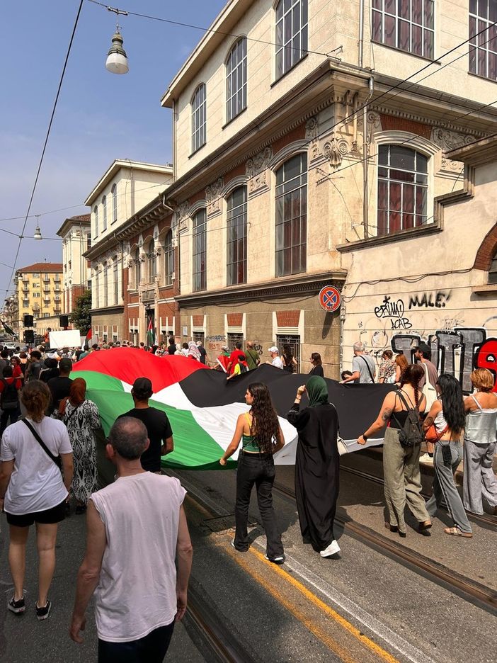 Immagine di una manifestazione pro Gaza