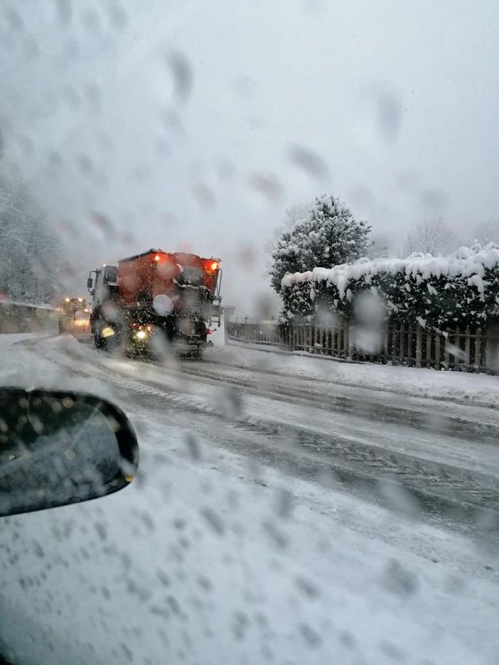 Prima neve su Torino e provincia: la viabilità metropolitana è al lavoro