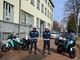 Agenti di Polizia municipale con motociclette