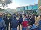 Assemblea lavoratori all'esterno di Agap