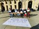 Protesta contro il green pass in piazza Castello