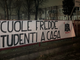 "Scuole fredde, studenti a casa", lo striscione di Azione studentesca davanti al Curie-Vittorini di Grugliasco