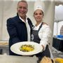 L'assessore regionale Paolo Bongioanni e la chef cuneese Silvana Musej L'assessore regionale Paolo Bongioanni e la chef cuneese Silvana Musej