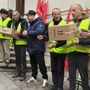 Protesta dei lavoratori Postalcoop