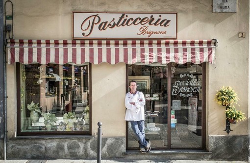 La pasticceria Brignone a Dronero: in foto Giorgio Brignone