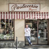 La pasticceria Brignone a Dronero: in foto Giorgio Brignone