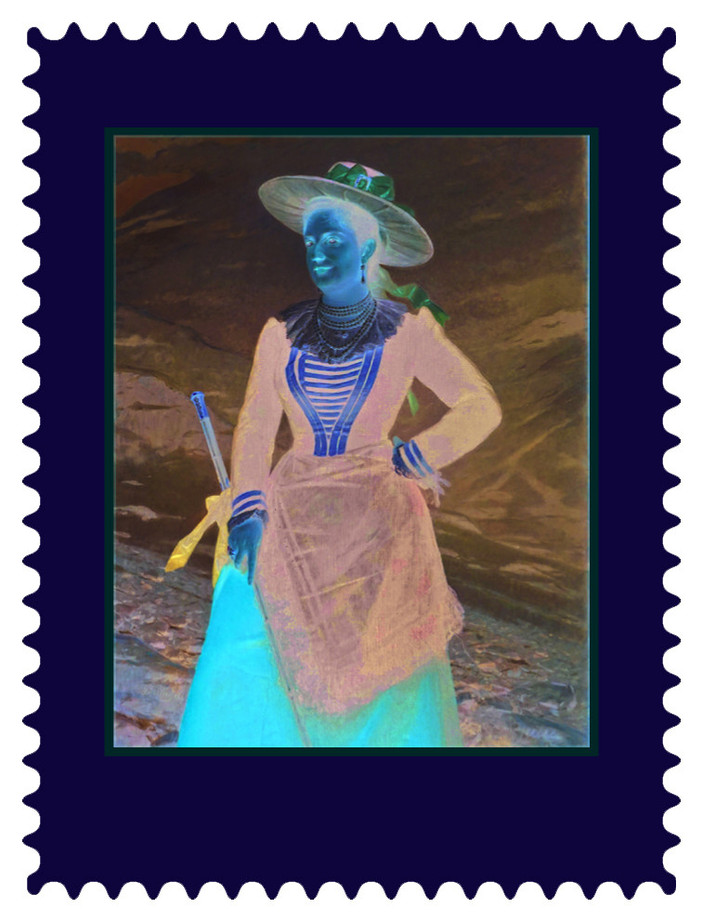 “Ritratto della Regina Margherita con costume tipico di Gressoney”