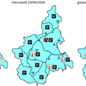 Allerta gialla sul Piemonte: domani previsti temporali anche di forte intensità