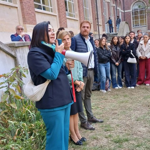 La consigliera Greco al Darwin La consigliera Greco al Darwin