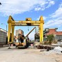 Collegno, avviati i lavori di smantellamento del carroponte lungo corso Francia Collegno, avviati i lavori di smantellamento del carroponte lungo corso Francia