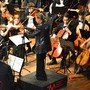 Un momento del concerto con protagonista l'associazione Musica Insieme APS