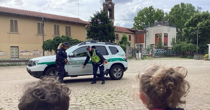 L'iniziativa della scuola in collaborazione con la Polizia Locale di Collegno L'iniziativa della scuola in collaborazione con la Polizia Locale di Collegno