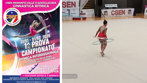 Al via la Prima Prova Interregionale del Campionato di Ginnastica Ritmica CSEN Piemonte, Valle d’Aosta e Liguria 2026