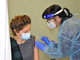 Donna vaccinata Covid Donna vaccinata Covid