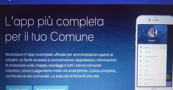 Immagine di repertorio dell'app Municipium