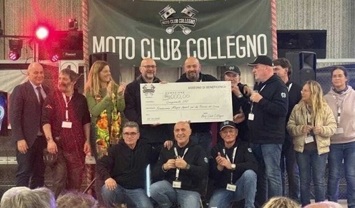 Bikers per la ricerca: a Collegno 300 motociclisti donano 5mila euro per la lotta contro il cancro Bikers per la ricerca: a Collegno 300 motociclisti donano 5mila euro per la lotta contro il cancro