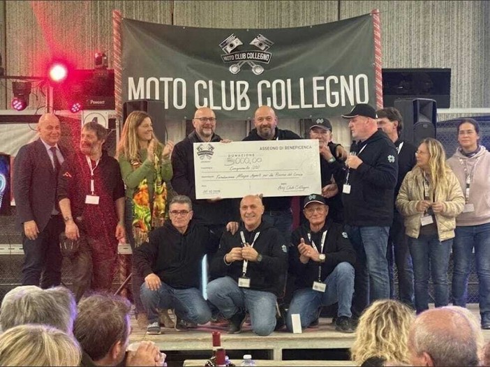 Bikers per la ricerca: a Collegno 300 motociclisti donano 5mila euro per la lotta contro il cancro