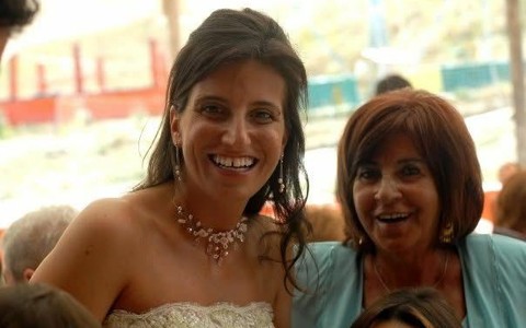 Giuseppina con la figlia Barbara Pasqua nel giorno del suo matrimonio