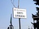 cartello di ingresso degli orti urbani di Grugliasco