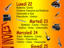 La locandina con i vari appuntamenti La locandina con i vari appuntamenti