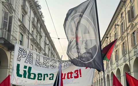 Una manifestazione a favore della Freedom Flotilla