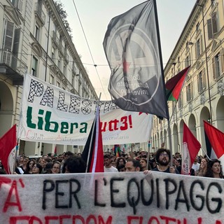 Una manifestazione a favore della Freedom Flotilla