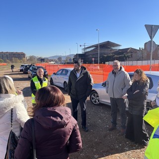 Grugliasco, sindaco e assessori in visita al cantiere della nuova linea Sfm5
