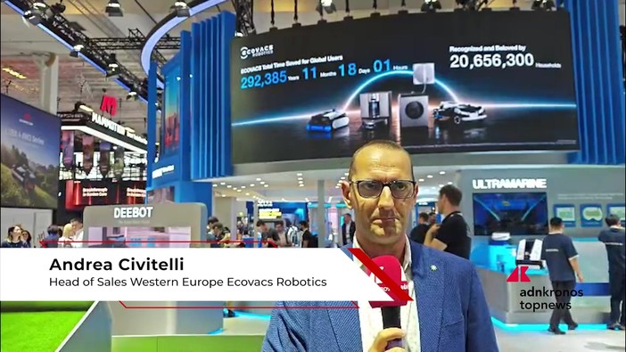 Tech, Ifa 2026: Civitelli (Ecovacs Robotics): "Leader globali in robotica per pulizia di casa" Tech, Ifa 2026: Civitelli (Ecovacs Robotics): "Leader globali in robotica per pulizia di casa"