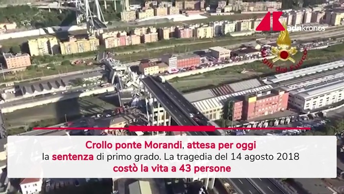 Crollo ponte Morandi, attesa per oggi la sentenza di primo grado Crollo ponte Morandi, attesa per oggi la sentenza di primo grado