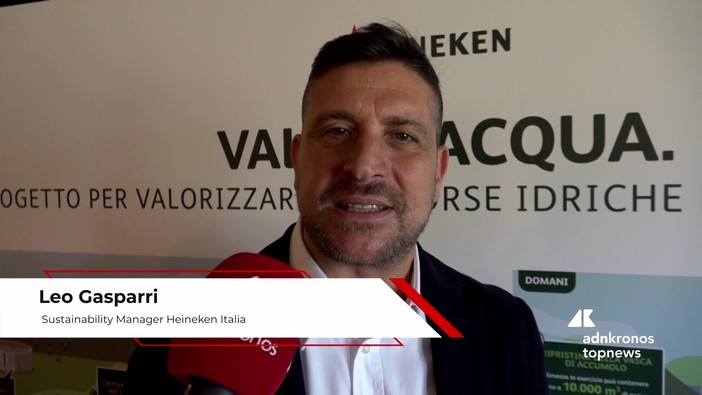 Gasparri (Heineken): "Con 'Valore Acqua' meno prelievi dalla falda e più acqua per l'agricoltura". Gasparri (Heineken): "Con 'Valore Acqua' meno prelievi dalla falda e più acqua per l'agricoltura".