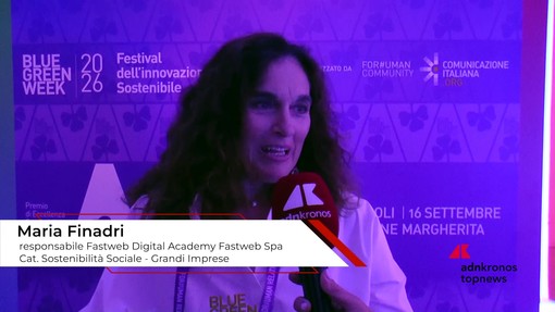 Blue Green Economy Award 2026: Finadri (Fastweb S.p.A.), 'investire nella formazione serve per costruire l'Italia del futuro'