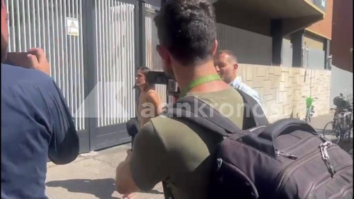 L'arrivo di Piervincenzi e Presutti all'assemblea 'Report': "Se incontreremo i colleghi? Siamo qui apposta"