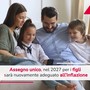 Assegno unico, anche nel 2027 sarà adeguato all'inflazione
