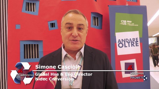 Salone Csr 2026: Cascioli (Nidec Conversion), 'impegno in sostenibilità più credibile se rendicontato' Salone Csr 2026: Cascioli (Nidec Conversion), 'impegno in sostenibilità più credibile se rendicontato'