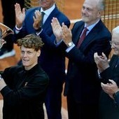 Sinner vince davanti a Mattarella e... si imbarazza: "Sono sempre nervoso con lui"