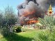 Incendio in uno stabilimento di Maccarese: in fiamme la 'Rambla Beach'