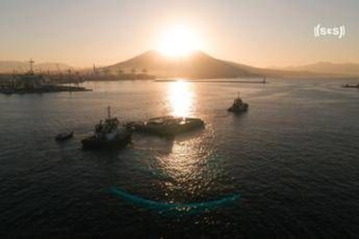 America’s Cup, sul lungomare Caracciolo arriva il 'pontone', l’isola che c’è verso Napoli 2027