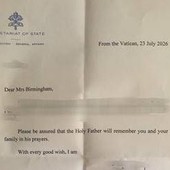 Famiglia nel bosco, Papa risponde a lettera genitori: "Vi ricordo nelle mie preghiere" Famiglia nel bosco, Papa risponde a lettera genitori: "Vi ricordo nelle mie preghiere"