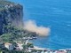 Paura a Vico Equense, crolla costone a picco sul mare