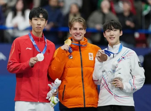 Oro Olanda nei 1000 mt Short Track, il cinese Sun Long 2° per 28 millesimi Oro Olanda nei 1000 mt Short Track, il cinese Sun Long 2° per 28 millesimi