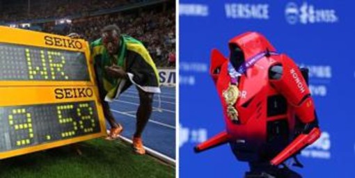 Il robot batte il record di Bolt per la seconda volta, 'Lightning' corre i 100 metri in 9"32 Il robot batte il record di Bolt per la seconda volta, 'Lightning' corre i 100 metri in 9"32