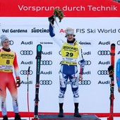 Nel SuperG della Val Gardena vince Zabystran, podio e lacrime per Franzoni Nel SuperG della Val Gardena vince Zabystran, podio e lacrime per Franzoni