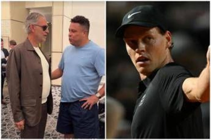 Ronaldo parla con Bocelli di... Sinner: "Sono geloso di te e lui, lo amo" Ronaldo parla con Bocelli di... Sinner: "Sono geloso di te e lui, lo amo"