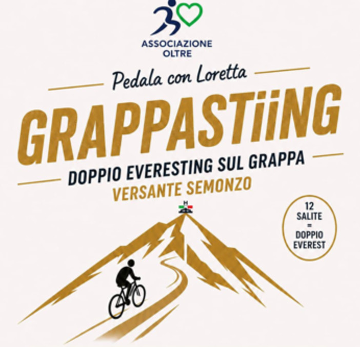 Tumori, al via ‘Grappasting’, sfida in bici di una paziente per doppio brevetto Everlasting Tumori, al via ‘Grappasting’, sfida in bici di una paziente per doppio brevetto Everlasting