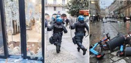 Guerriglia a Milano, assalto ai negozi e saccheggi: fermati 200 giovani. Meloni convoca riunione su ordine pubblico Guerriglia a Milano, assalto ai negozi e saccheggi: fermati 200 giovani. Meloni convoca riunione su ordine pubblico